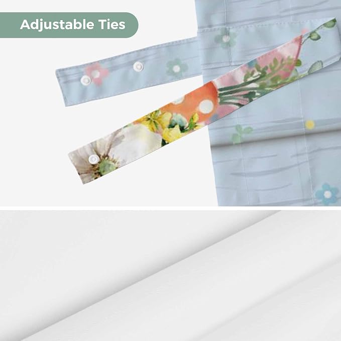 Spring Easter Tie Up Valance Curtains