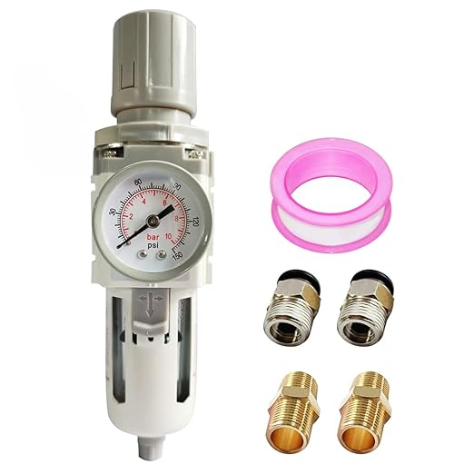 3/8" NPT Air Filter Pressure Regulator Combo Water Separator