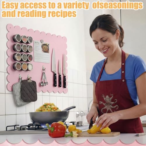 3 Pack Magnetic Board for Wall 16.1 x 13 Magnet Bulletin Board, Pink