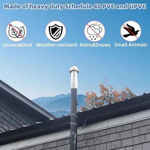 3 Inch Vent Stack Pipe Filter,Sewer Vent Filter Septic Tank Roof Vent