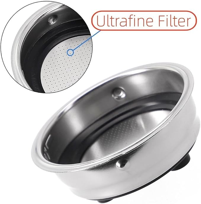 2-Pack Pressurized Coffee Filter Basket 51mm Portafilter Basket