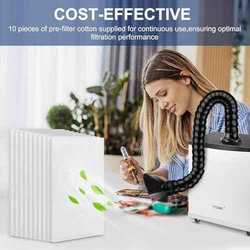 10-Pack PM50 Replacement Pre-Filters for Solder Fume Extractor