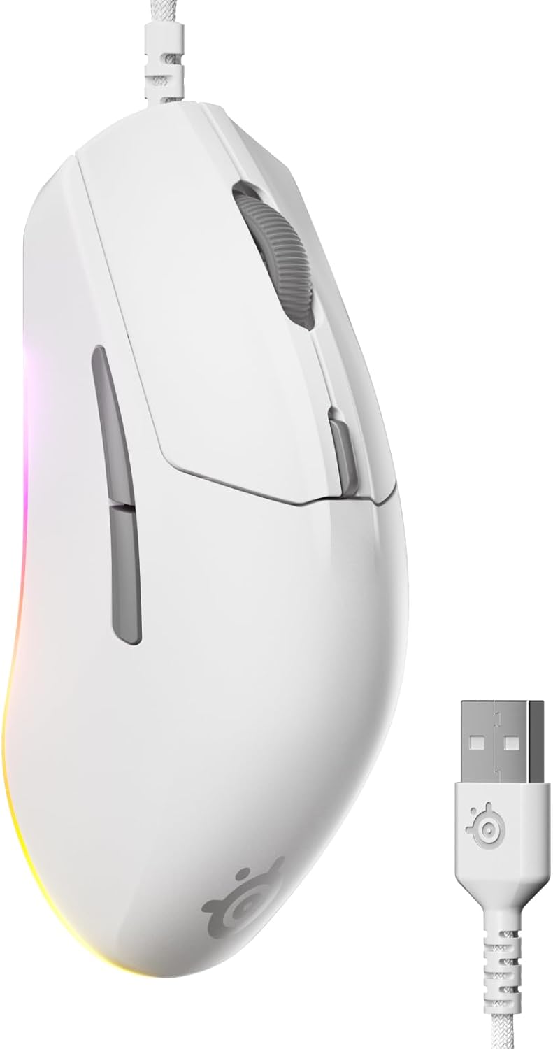 SteelSeries Rival 3 Gen 2 Gaming Mouse - White