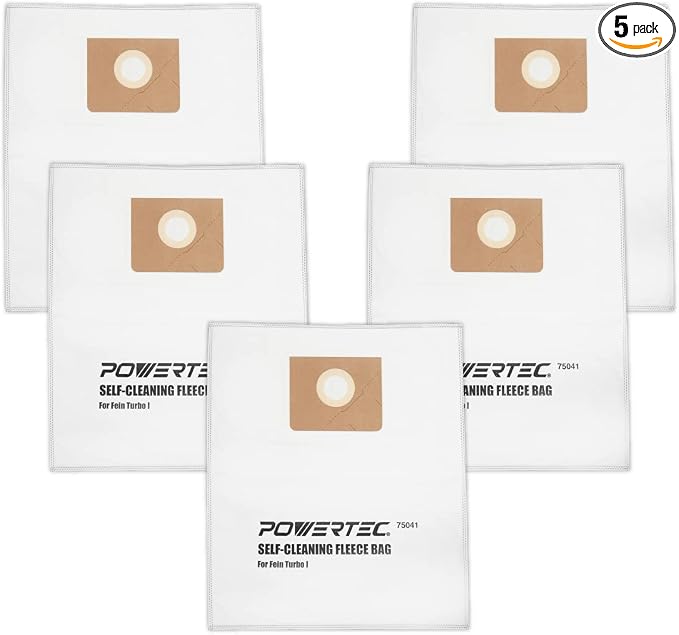 POWERTEC Turbo I, 9-20-27 Fleece Filter Bags 5PK,