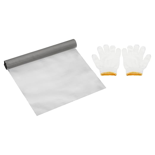 PATIKIL 40" L x 16" W Woven Wire Mesh, 350 Mesh 304 Stainless Steel Air Vent