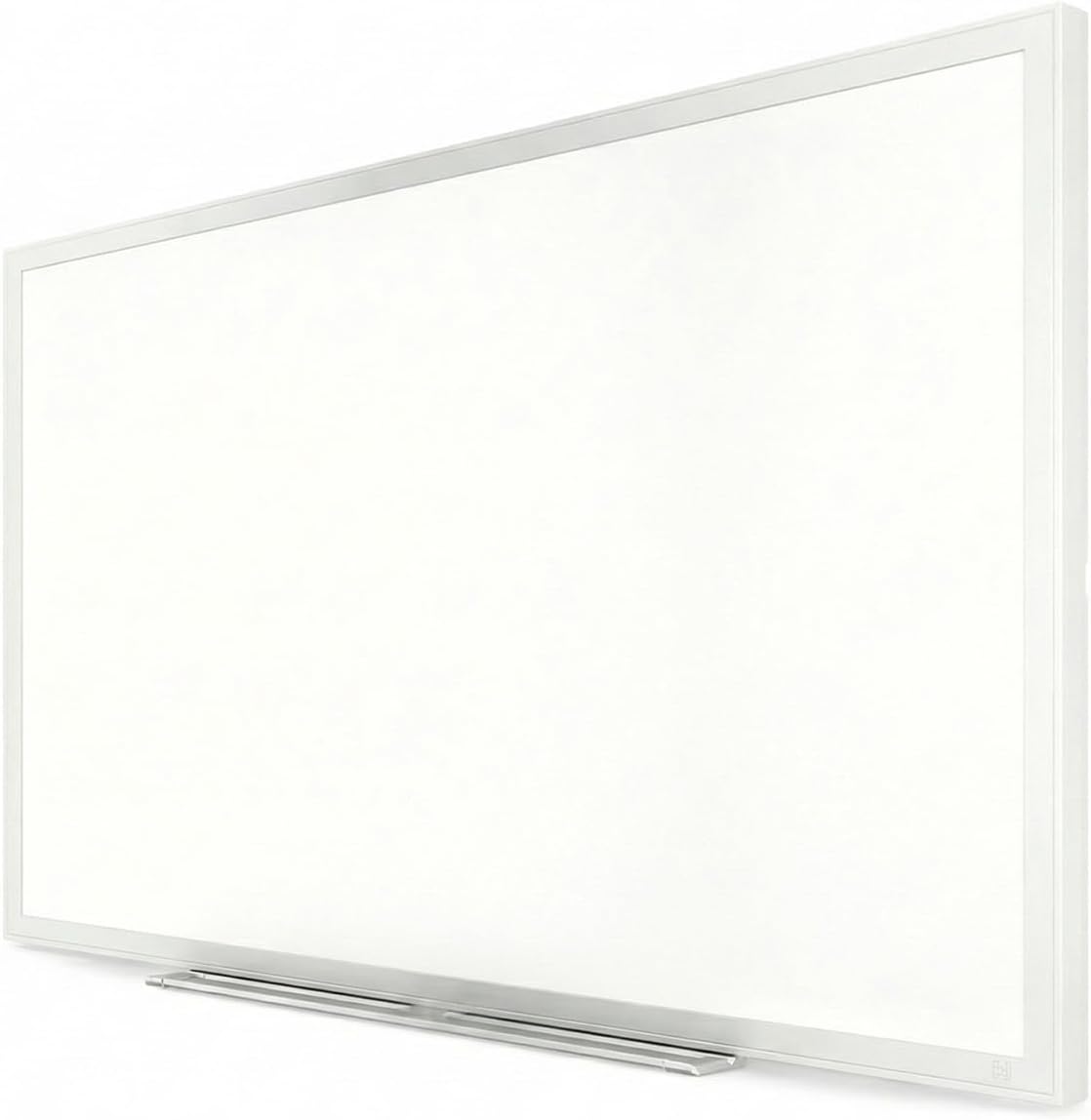 Staples TRU RED Melamine Whiteboard | Dry Erase Board for Wall, White Board with Gray Aluminum Frame, 3 ft x 2 ft