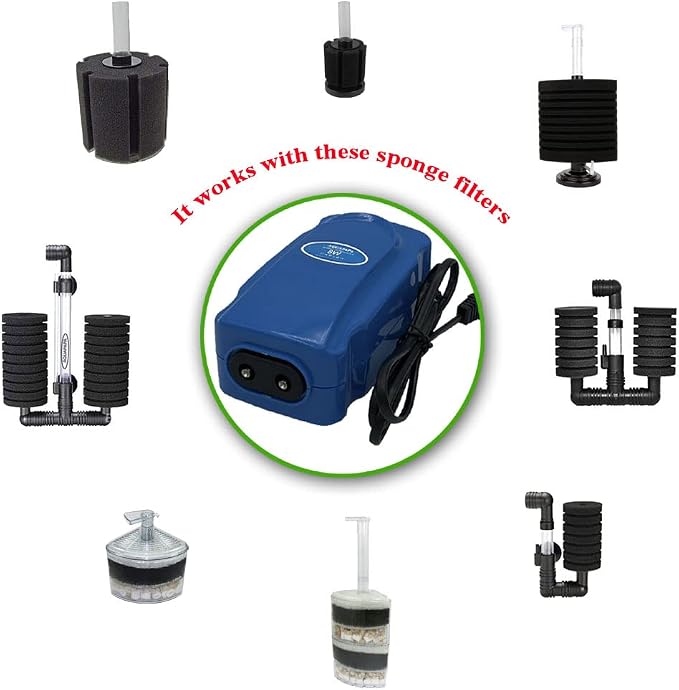 Aquarium Bio Sponge Filter 2 PCS