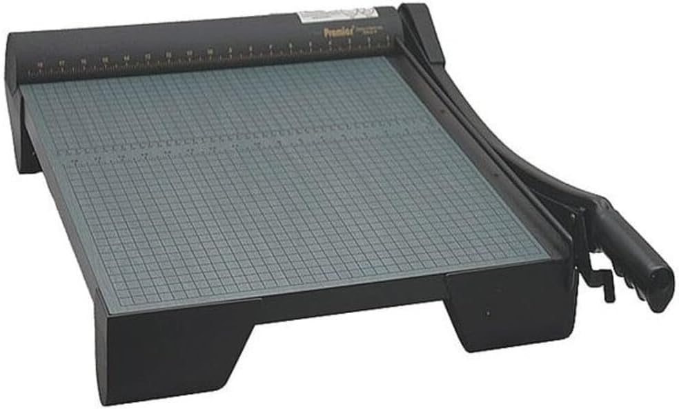 Martin Yale W18 Premier Heavy Duty Paper Trimmer, 18" Cutting Length, Base Size 19.875w X 22d X 4h, Cuts Up To 20 Sheets at Once Green