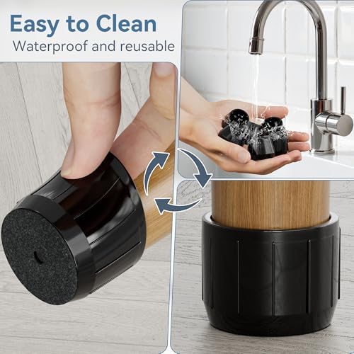 24PCS Extra Small Silicone Chair Leg Floor Protectors for Hardwood