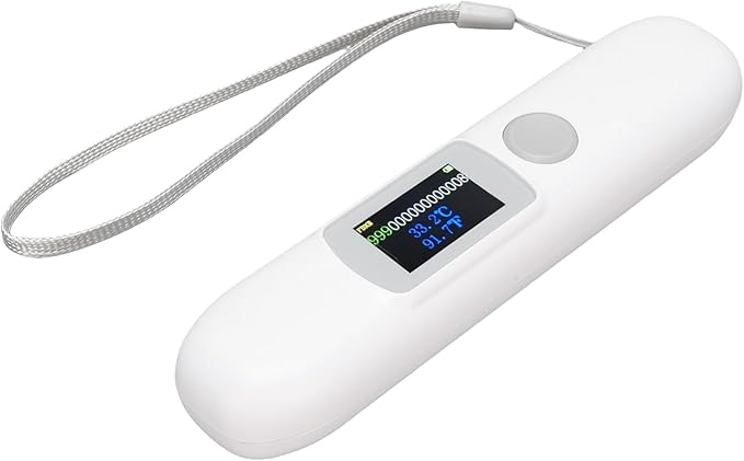 Pet Microchip Scanner, Animal Tag Reader with 1.14 Color Screen & Temperature Monitoring, FDX B Compatible for Pets