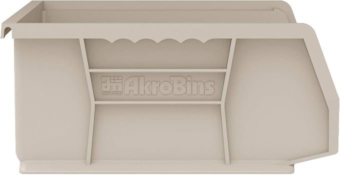 Akro-Mils 30255 AkroBins Plastic Storage Bins, Space-Saving Stackable Bins