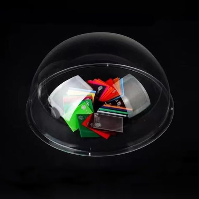 LOTOWELZON 2.36inch Acrylic Replacement Transparent Clear Camera Dome Cover Security Camera Housing Pet Dog Fence Window Skylight Window (ID60mm*H30mm/2.36 * 1.18in)