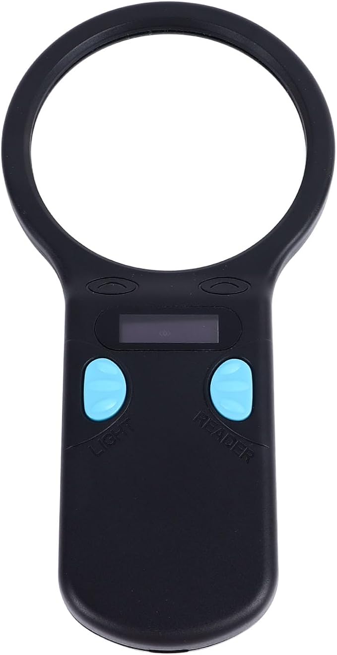 Sorandy Animal Chip Reader, Portable Lightweight Pet Handheld Rechargeable ID Tag Scanner with Fast Scanning for 125K 134.2K Pet Chips, Compitable with Small Animal Management
