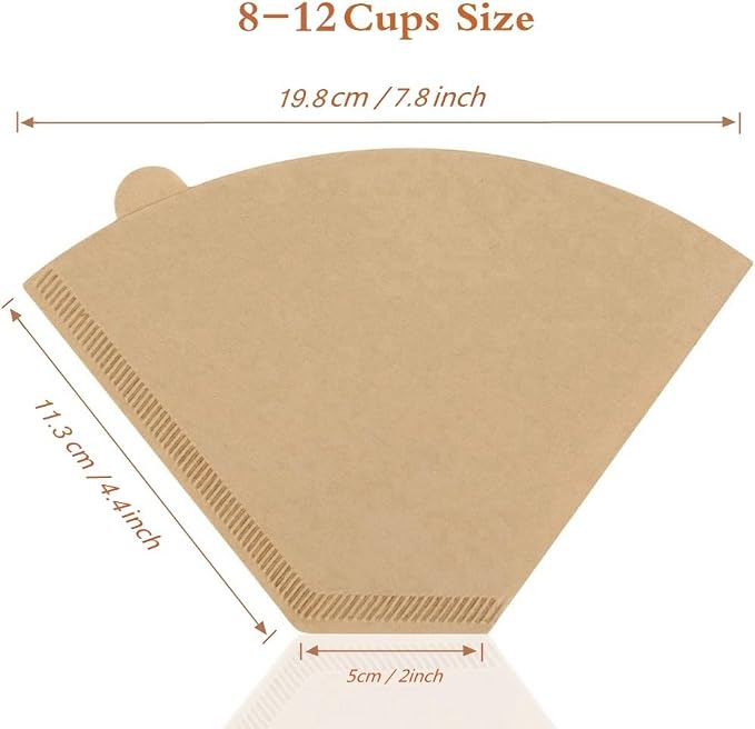 Coffee Filter #4, Cone Coffee Filter 8-12 Cups, Disposable Coffee Filters Paper