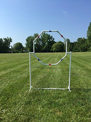 Dog Agility Equipment Deluxe Beginner Set, 3 Bar Jumps, 6 Weave Poles,1 Octagon Hoop Jump Agility Course for Dogs