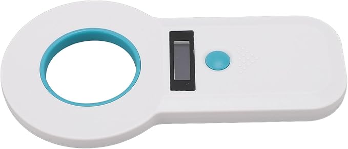 aqxreight Pet Chip Scanner Animal Tag Reader USB Interface 15 Digits Microchip Recognizer for Cats Dogs 128 Data Storage Black Your Which Microchip Efficient Reliable Obtain Can This (White)