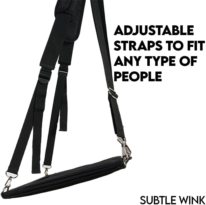 Portable Laptop Harness for Walking – Adjustable Secure Walking Laptop Harness Easily fits upto-16-inch with Flexible Strap