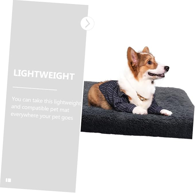 Toyvian Deep Dog Bed for Puppies and Cats Warm Sofa Cushion Cozy Sleeping Mat for Chihuahuas Pomeranians and Breeds Household Pet Nest