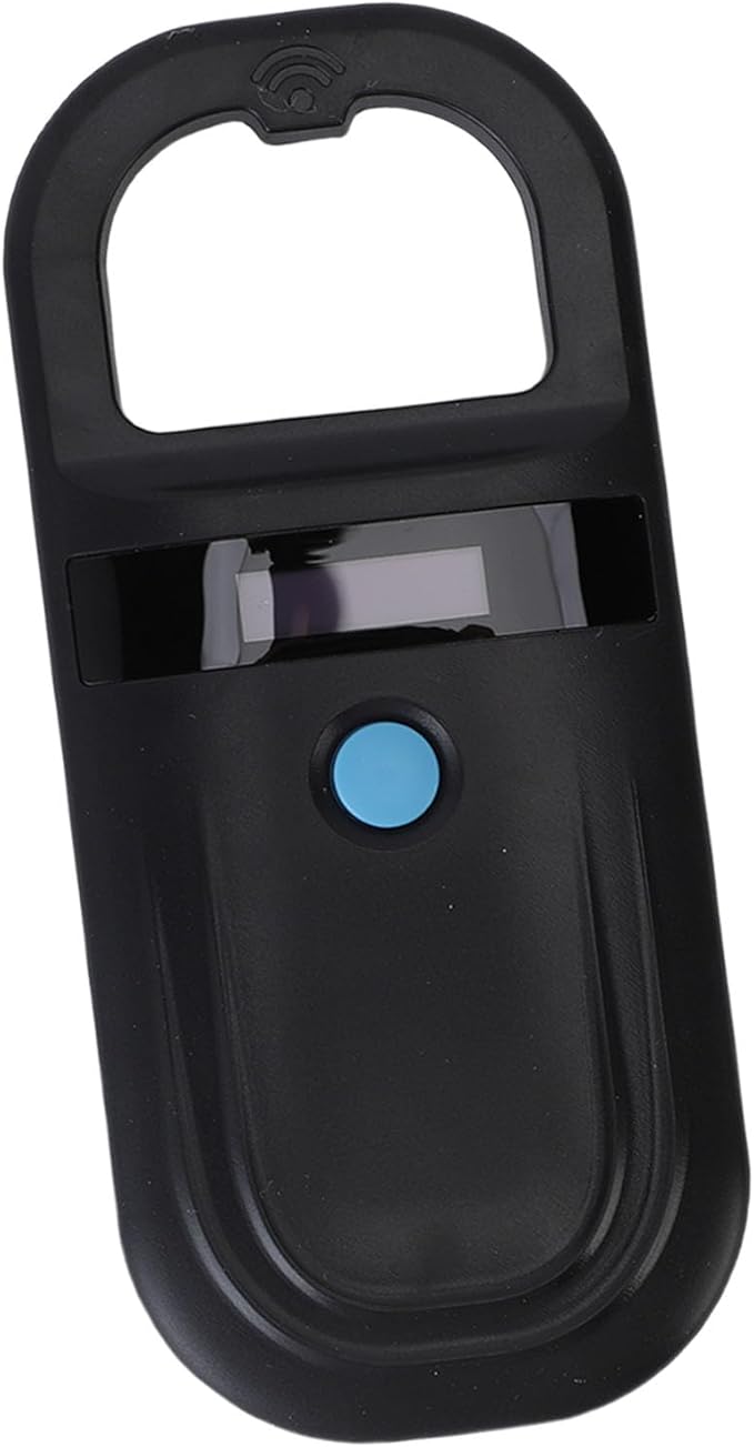 Microchip Scanner, 1000 Records Rechargeable Display Screen Pet Chip Scanner for EMID (Type 2)