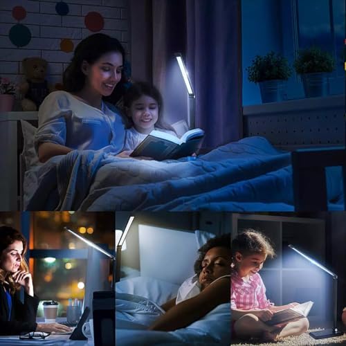 LED Desk Lamp with Wireless Charger, USB Charging Port, Eye Care