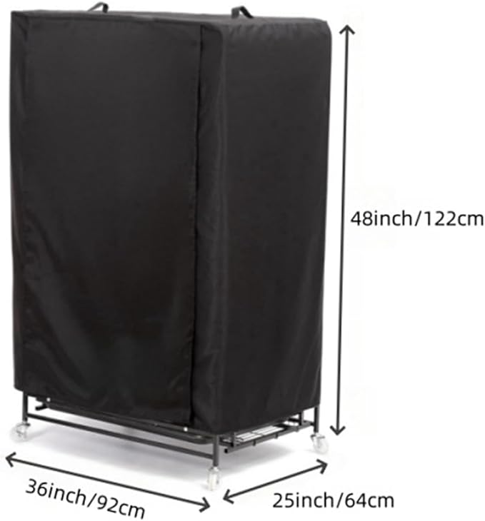 Bird Cage Covers for Night - 66x48x102cm Ventilated Budgies Barrier Enclosure Drape | Waterproof Nighttime Parakeet Parrot Cockatiel Shielding Tapestry, Darkening Aviary Privacy Protection Panel