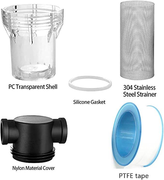 Sediment Filter Pressure Washer Filter Stainless Steel Filter 40Mesh Screen
