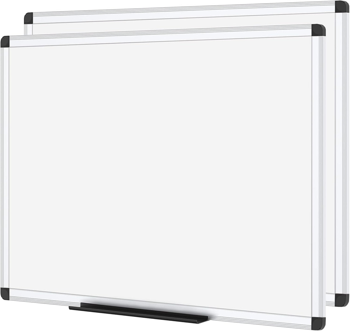 VIZ-PRO Magnetic Dry Erase White Board for Wall, 48 x 36 Inches, 2 Pack
