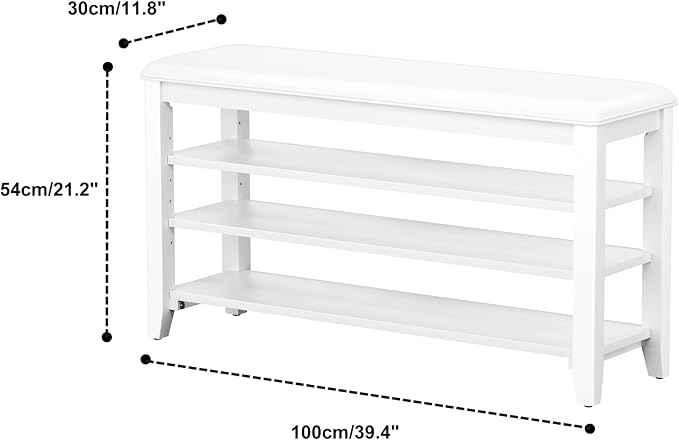 Shoe Rack Bench Entryway Storage