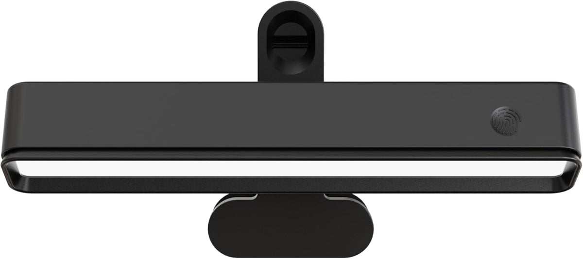 6000mAh Rechargeable Clip on Light, LED Reading Light for Bed/Desk, 3 Color Modes & Stepless Dimming, Portable Clamp Lamp with 360 Degree Adjustment, Battery Operated Work Light for Home Office, Black