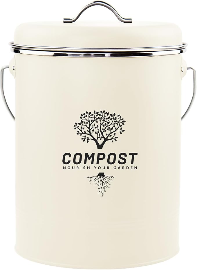 Kitchen Countertop Compost Bin, Odor Resistant Indoor Compost Bin