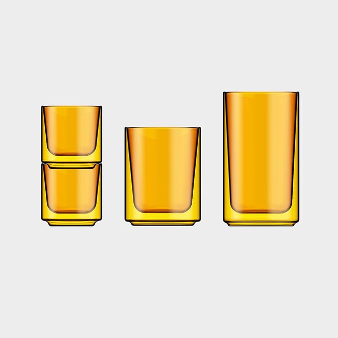 Terra Kaffe Marigold Picco Espresso Glasses - 3 oz