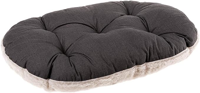Ferplast Dog Cushion Relax, Cushion for Medium-Sized Dogs, Cat Cushion, Mat for kennels and Cars - Washable - in Cotton and Peluche with Soft Padding, 78 x 50 m. Brown