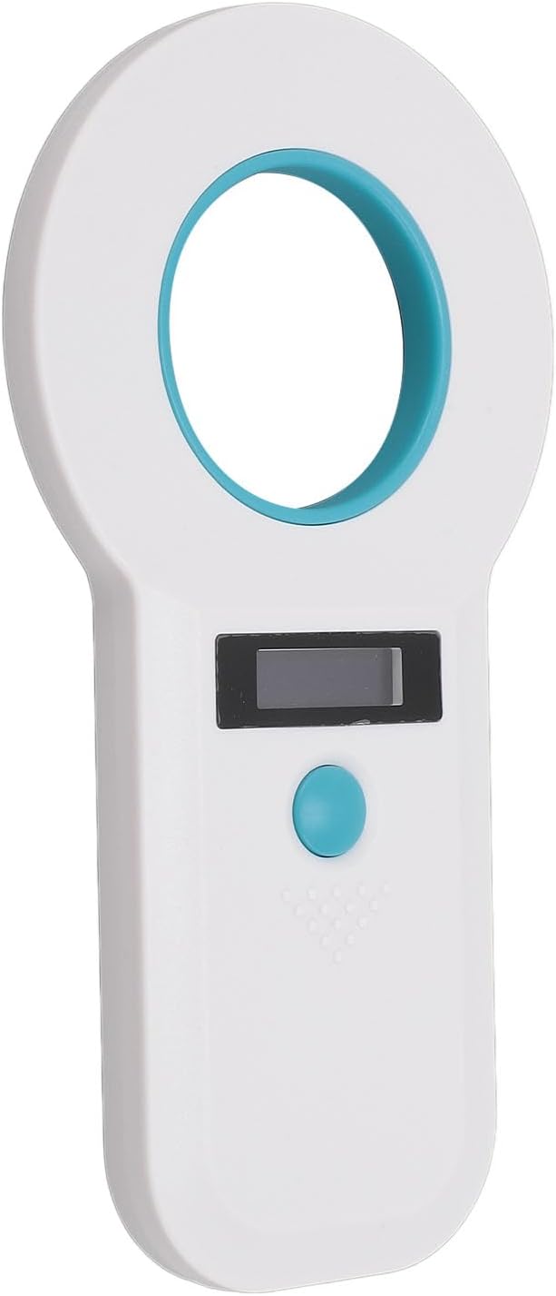 Pet Chip Scanner Animal Tag Reader USB Interface 15 Digits Microchip Recognizer for Cats Dogs 128 Data Storage Black The of Data Pet Efficient Help Reader Chip Effortlessly (White)