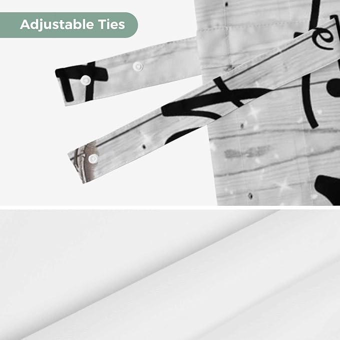 Kitchen Knife Fork Tie Up Valance Curtains