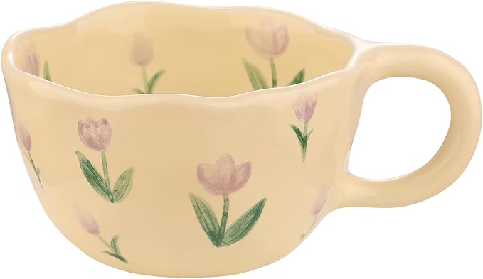 VanEnjoy Ceramic Cup, Cute Coffee Mug, Strawberry Mug, Aesthetic Coffee Mug