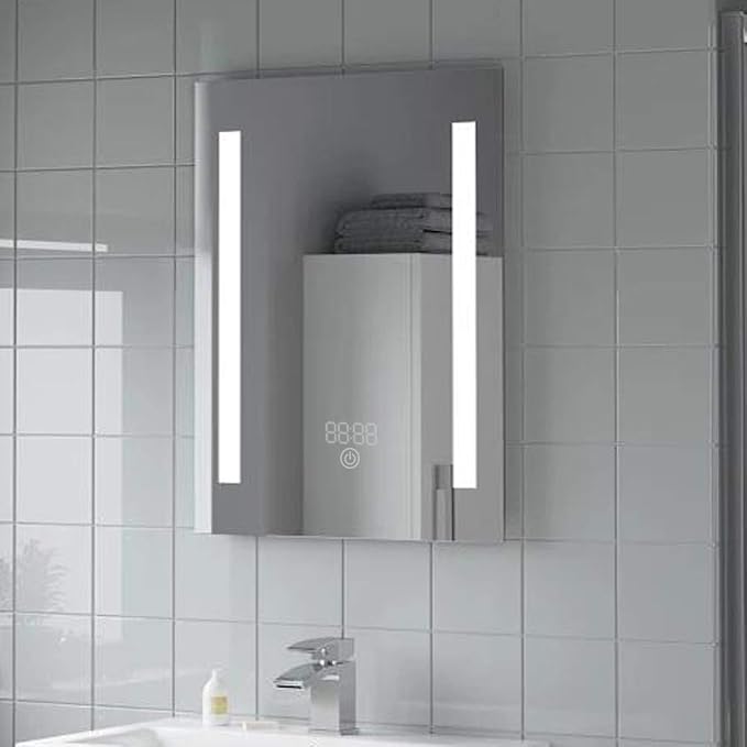 LED Bathroom Mirror with Demister Pad and Touch Switch