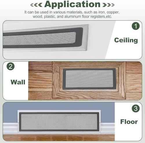 YOKIVE 10 Pcs Magnetic Floor Vent Covers, Floor Register Cover PVC