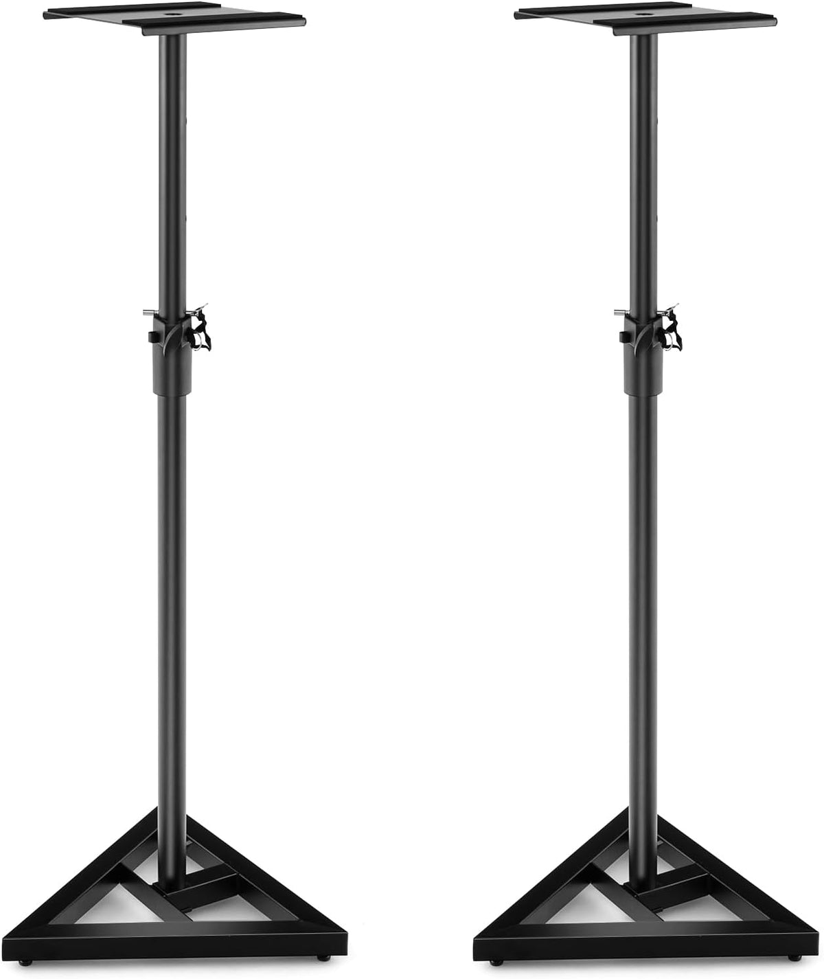 S AFSTAR Speaker Stands Pair, Height Adjustable Floor Speaker Stands with Cable Management, Surround Sound Speaker Stand for Bookshelf Speakers, Universal Studio Monitor Stands for Home & Office