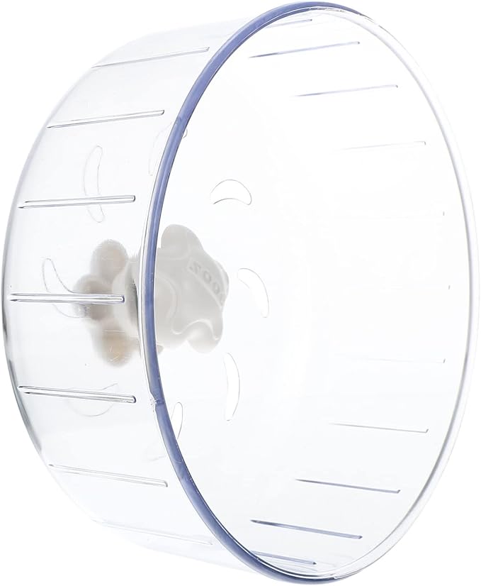Hedgehog Wheel Hamster Exercise Wheel Running Ball Small Pet Activity Wheels Silent Toy Jogging Wheel Pet Cage Accessories for Gerbils Mice Guinea Pig Rat Transparent 12 Inch Hamster Wheel