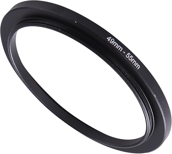 49-55mm Step-Up Ring Adapter, 49mm to 55mm Step Up Filter Ring