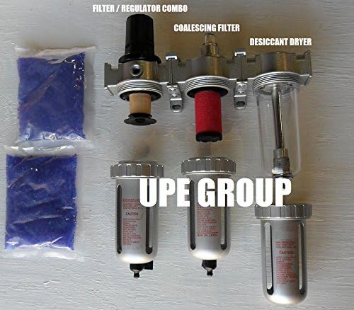 3/8" COMPRESSED AIR PARTICULATE FILTER WATER TRAP/PRESSURE REGULATOR/DESICCANT