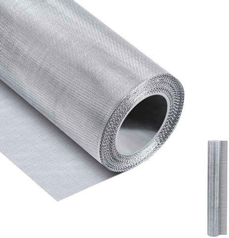 20 Mesh 304 Stainless Steel Mesh Screen, 24''×118''(60cm×300cm) Wire