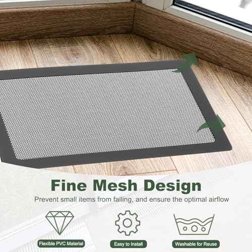 YOKIVE 8 Pcs Magnetic Floor Vent Covers, Floor Register Cover PVC Mesh