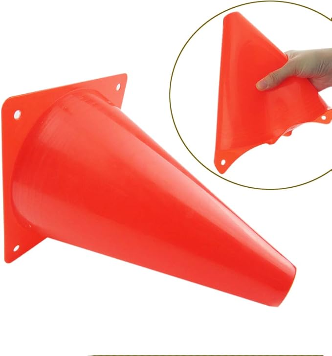 7 Inch Plastic Traffic Cones Sport Training Agility Marker Cone for Soccer, Skating, Football, Basketball, Indoor and Outdoor Games