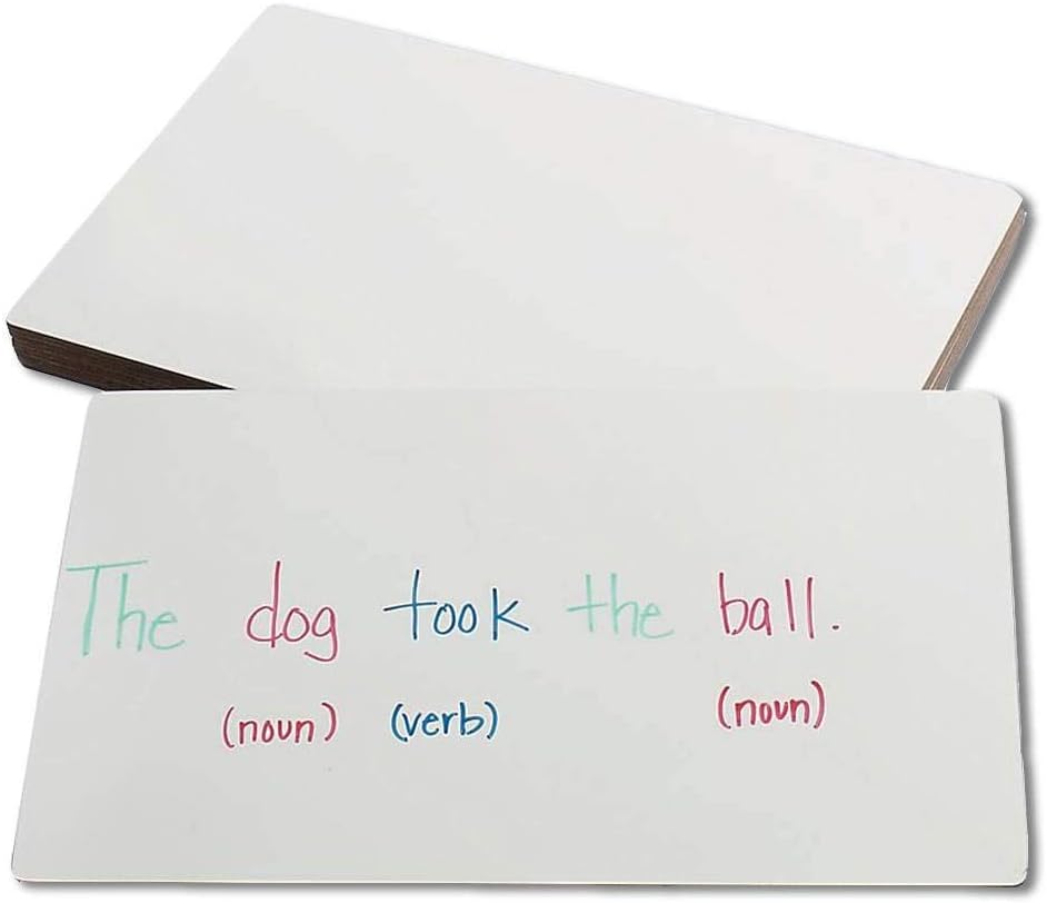 hand2mind Double-Sided Centimeter Grid White Boards for Students, Grid Board for Graphing, Dry Erase Boards, Portable Whiteboard, School Supplies, Classroom Supplies (Pack of 10)