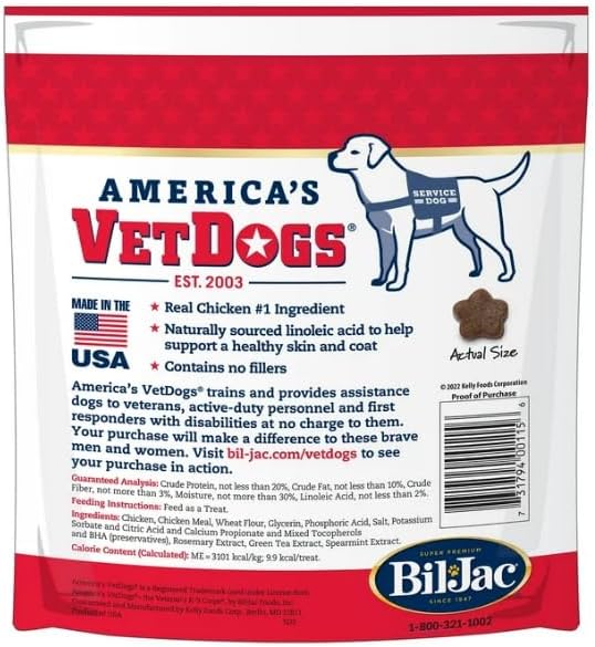 American VetDogs Veteran's K-9 Corps Dog Treats – Tasty & Nutritious, 10 Oz ~ (1 Pack)