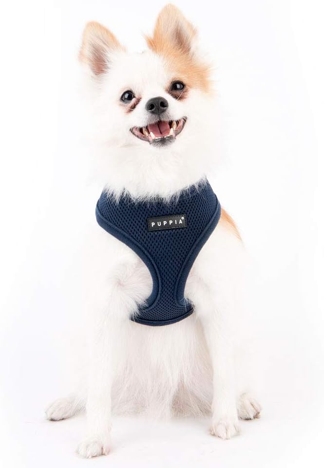 Puppia Soft Dog Harness, Navy, XX-Large (PDCF-AC30-NY-XXL)