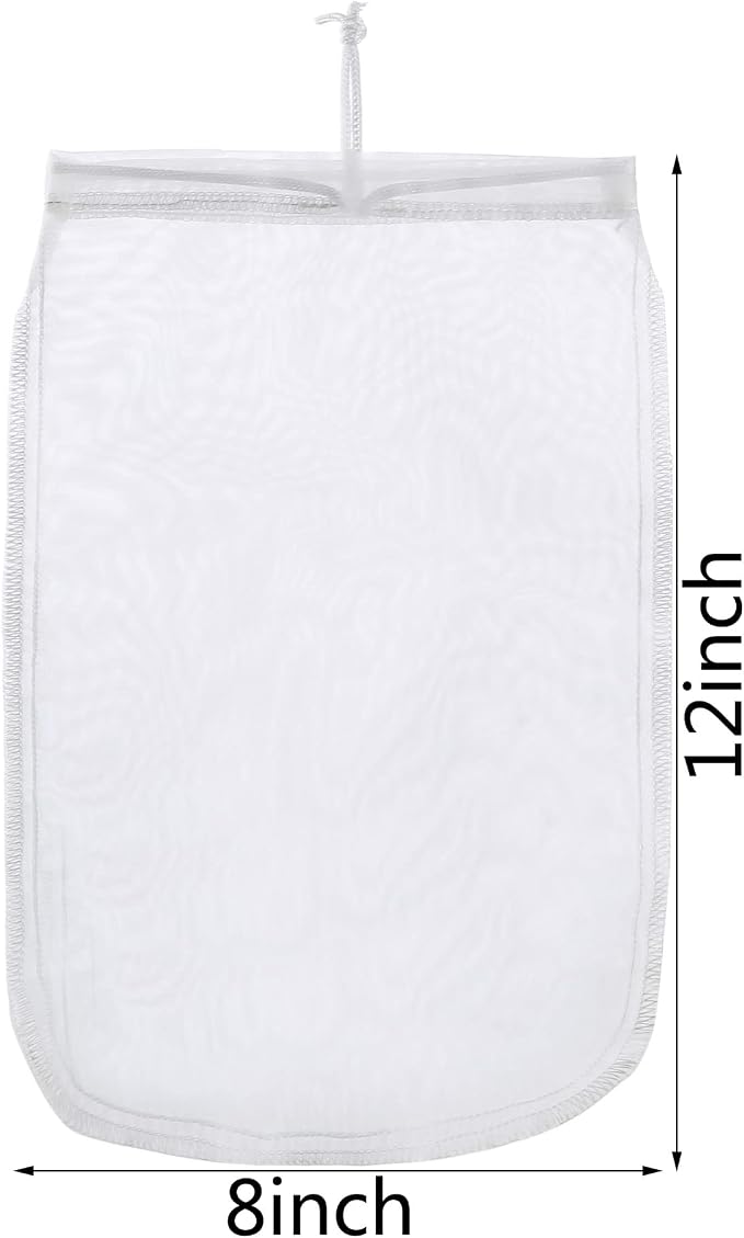 ALEGI Aquarium Filter Media Bag Extra Fine, Reusable 180 Micron Drawstring Mesh