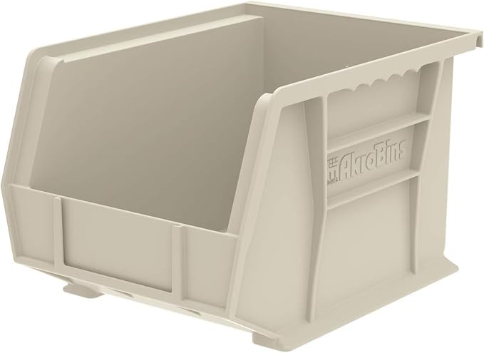 Akro-Mils 30239 AkroBins Plastic Storage Bins, Space-Saving Stackable Bins