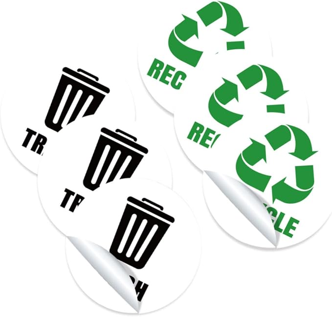 Garbage Classification Labels Self-Adhesive Bin Stickers